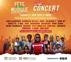 Lire la suite à propos de l’article Fête de la Musique 2025: ADAC annonce des concerts gratuits partout au Bénin