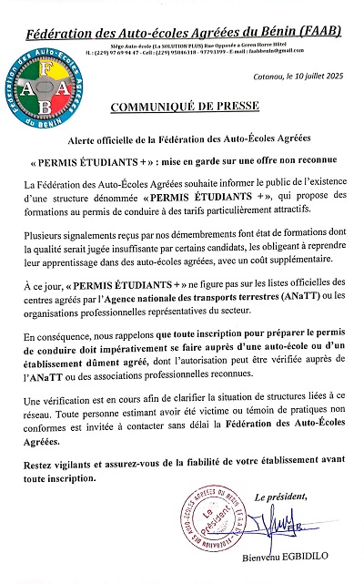 You are currently viewing Permis de conduire : L’Association des auto-écoles met en garde contre le projet « Permis Etudiants + »