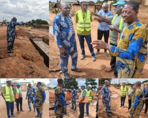 Lire la suite à propos de l’article Bitumage de la route Djougou-Pehunco : Le maire Idrissou Yaya constate l’évolution des travaux