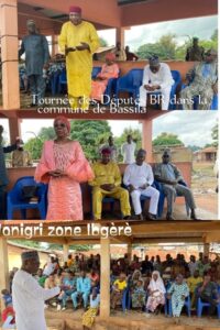 Lire la suite à propos de l’article Tournée de proximité  du BR à Bassila : Les députés Assan Seibou et Alidjanatou Arekpa à l’écoute de la base  