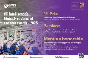 Lire la suite à propos de l’article Reconnaissance internationale majeure : La GDIZ sacrée Meilleure Zone Industrielle d’Afrique