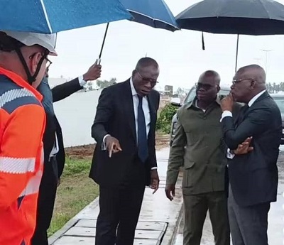 Lire la suite à propos de l’article Visite de terrain : Patrice Talon inspecte deux sites stratégiques