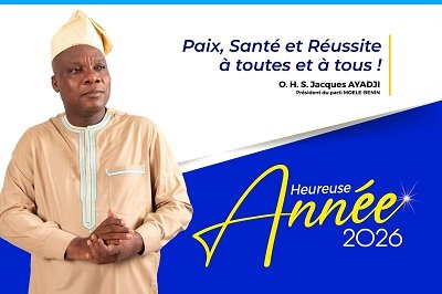 Vœux de fin d’année : Jacques Ayadji appelle à la paix et au respect mutuel