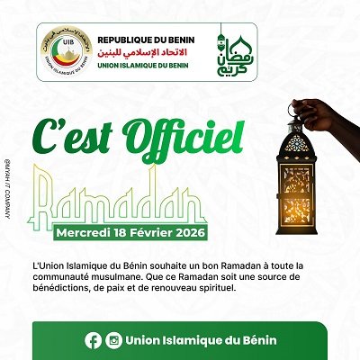 Mois Sacré : La communauté musulmane du Bénin entame le jeûne du Ramadan ce mercredi