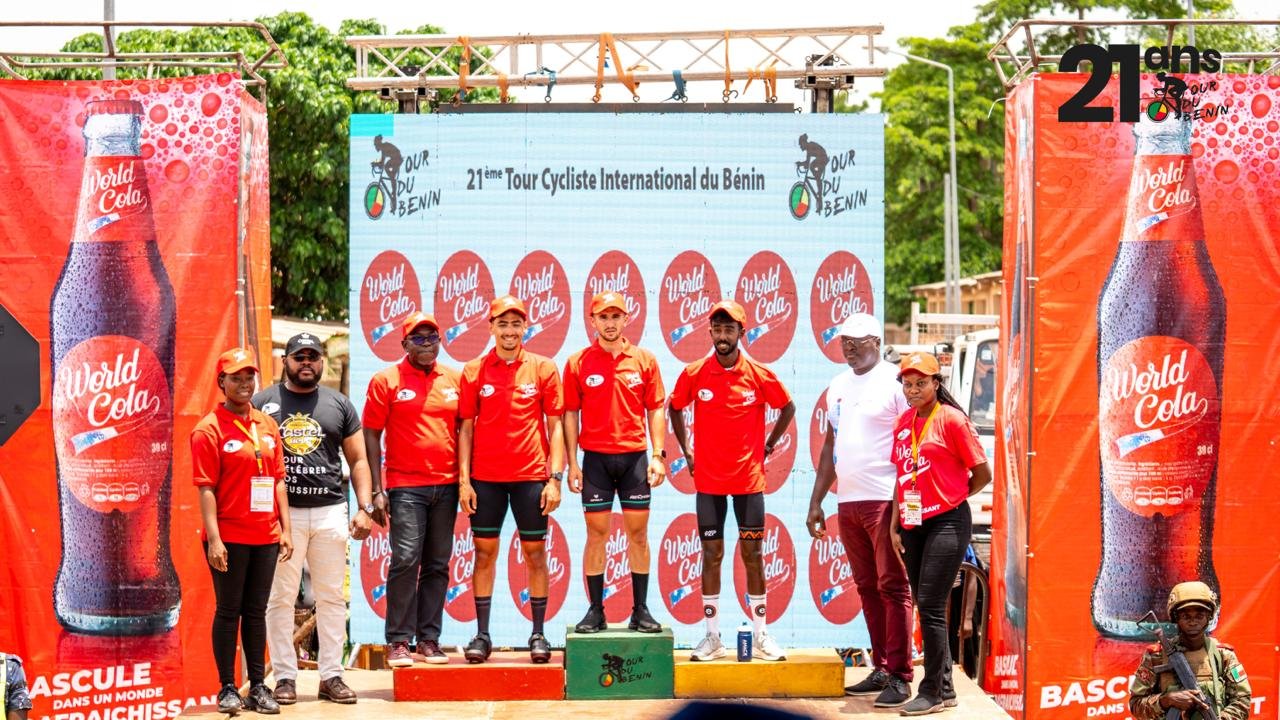 You are currently viewing 21e Tour du Bénin: Assal Nadjib plus rapide de la 2e étape, Belohvosciks Kristians garde le maillot jaune