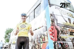 Lire la suite à propos de l’article 21e Tour du Bénin/1ère étape Zagnanado-Savè: Kristians Belohvosciks devient maillot jaune après sa victoire