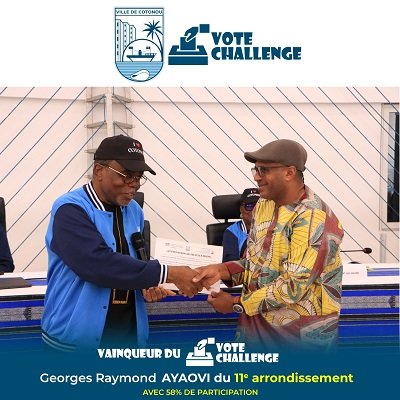 You are currently viewing Mairie de Cotonou : Le Maire Luc Gnacadja distingue les acteurs de la mobilisation électorale