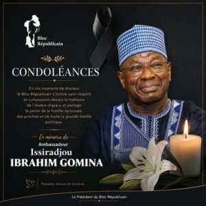 Lire la suite à propos de l’article Deuil : Bio Tchané et le BR expriment des condoléances à la famille de l’Ambassadeur  Ibrahim Gomina