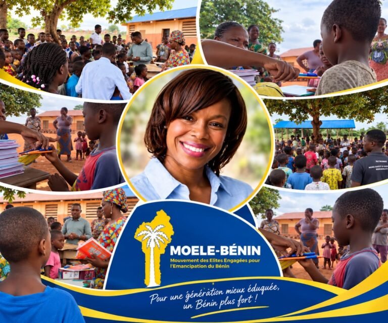 Marina COMBE, la conviction au-delà des frontières : La diaspora du parti MOELE-BENIN auprès des familles d’Oumako